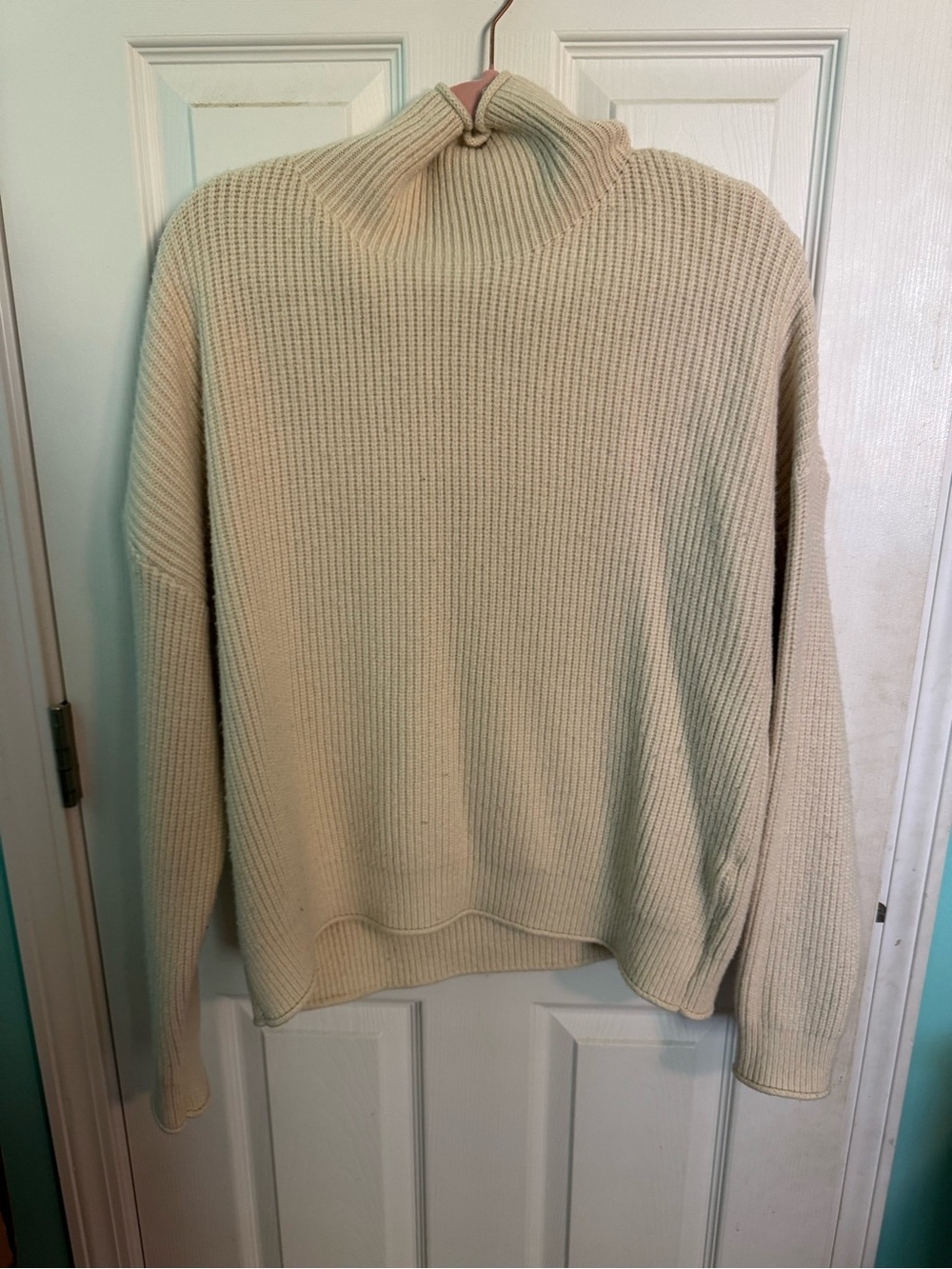 Cyrus Cream Turtleneck Sweater
